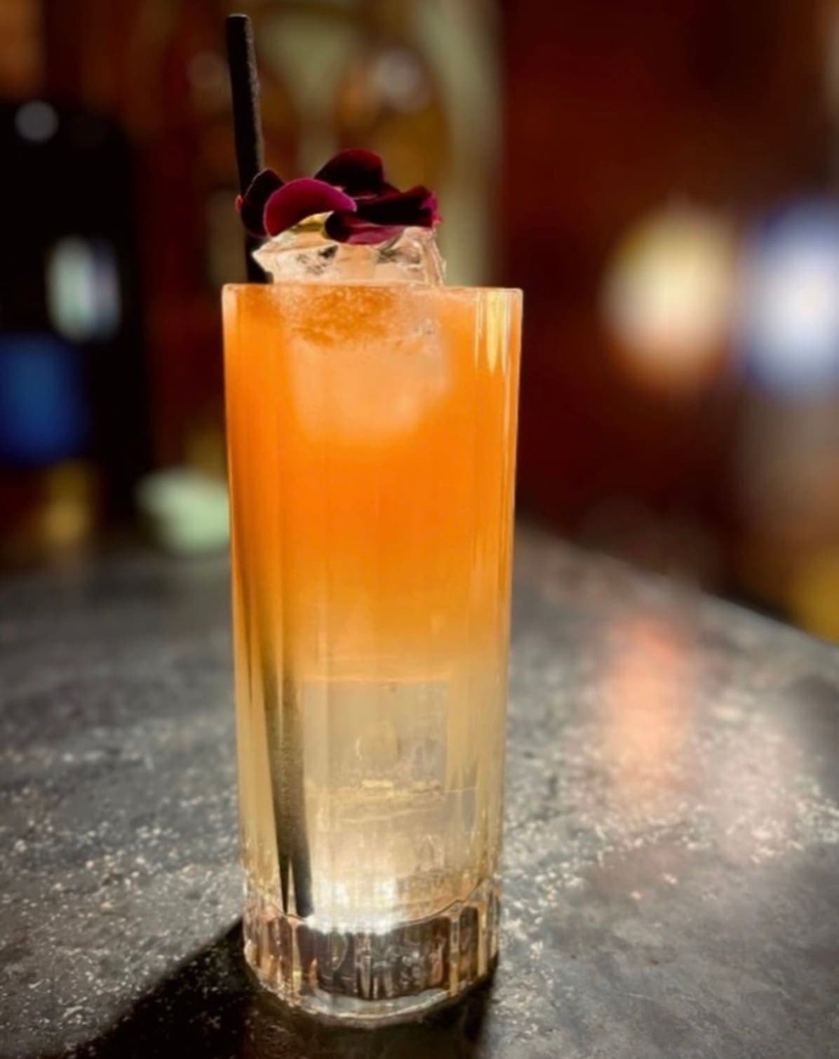 Cocktail signature au bar du Cairn